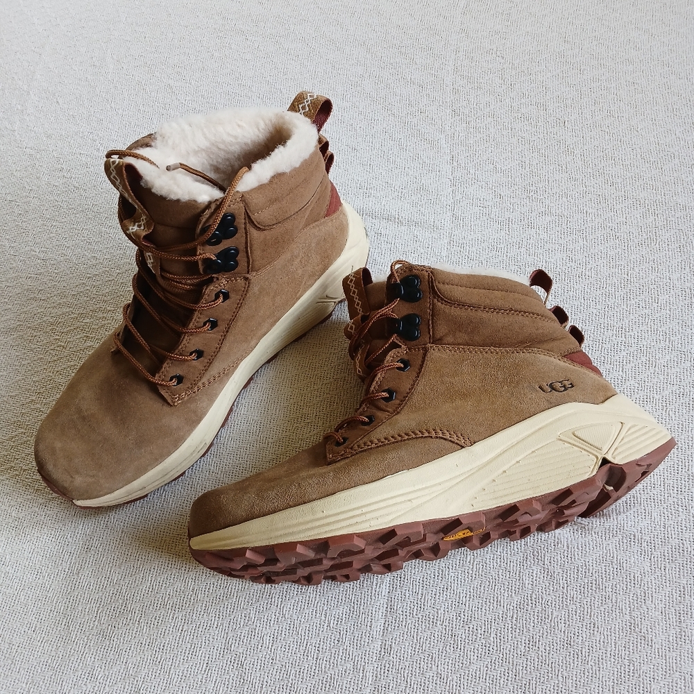 UGG ♡ miwo utility leather suede high top waterproof outdoor men's 9 cabin hiker